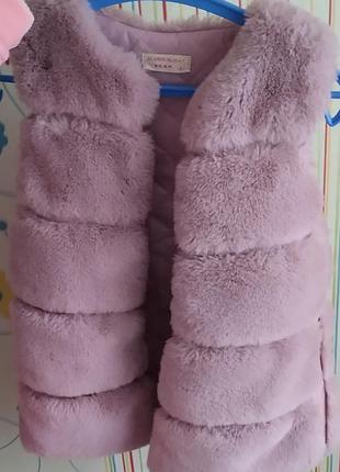 Жилетка на дівчинку, , довжина 55,напівобхват 37