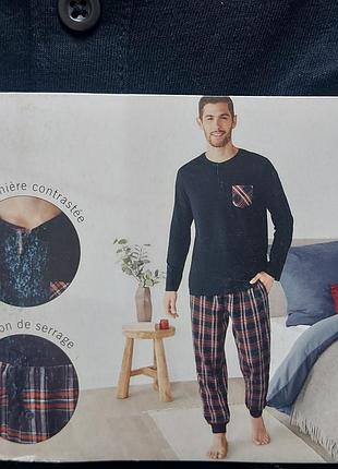 Мужская пижама livergy размер 44-46 штаны фланель
