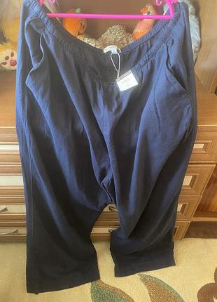 Штани 👖 льон віскоза на високий зріст