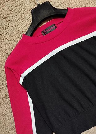 Красивый укороченный джемпер/топ/лонгслив/кофта 3