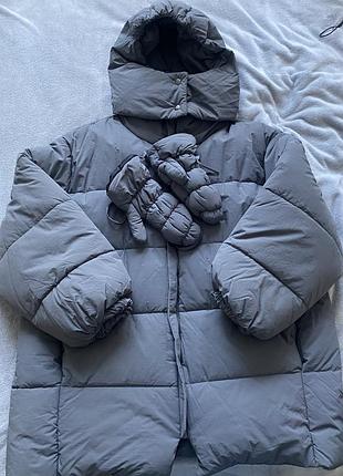Пуховик жіночий oversize