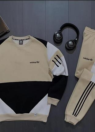 Спортивный костюм adidas демисезонный мужской свободного кроя оверсайз