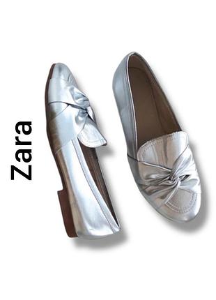 Туфли лоферы zara
