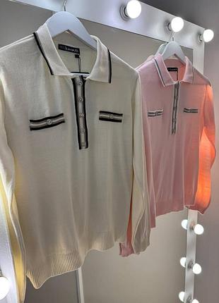 50% бавовна турецький светр світер поло на ґудзиках з комірцем