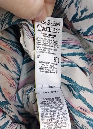 Хлопковое миди макси платье marks&spencer 10