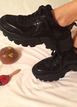 Женские черные полуботинки 40 размер