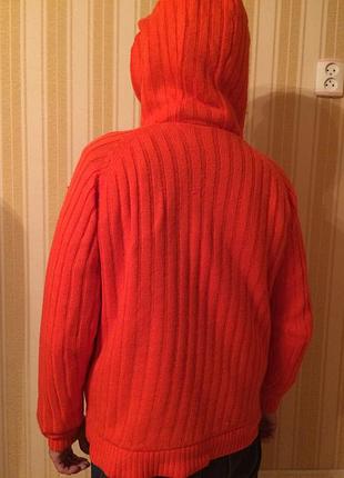 Челловичая теплая с капюшоном с утеплением меховым трикотажная толстовка 48 размер