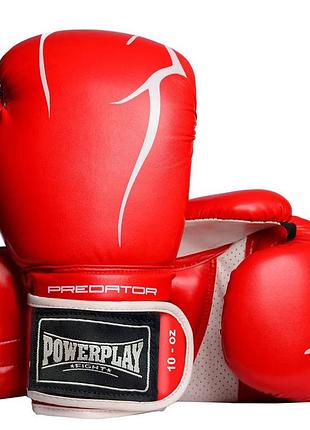 Боксерські рукавиці powerplay 3018 jaguar червоні 12 унцій