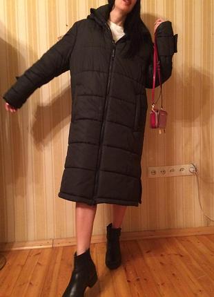 Мужской зимний длинный черный пуховик sun's house &amp; di’key.