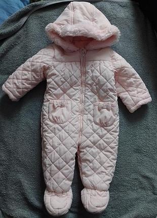 Комбинезон на девочку 68-74 + перчатки в подарок