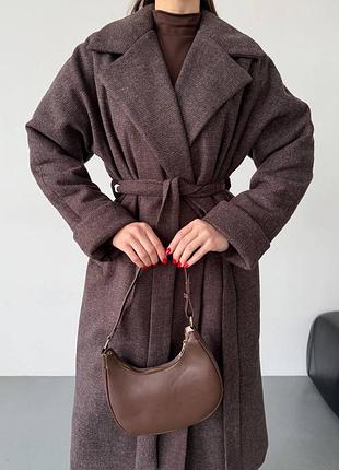 Пальто оверсайз кашемир