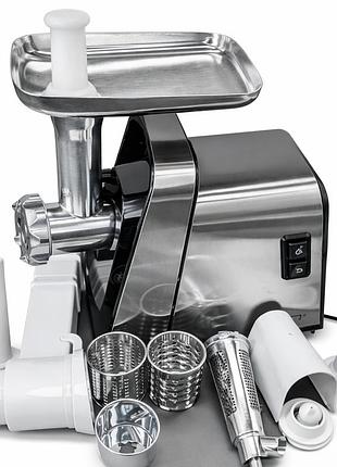 Мясорубка электрическая rainberg rb-2271 3800 вт с насадкой для томатов и шинковкой