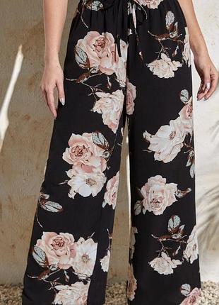 Штани літні з широкою резинкою l, xl