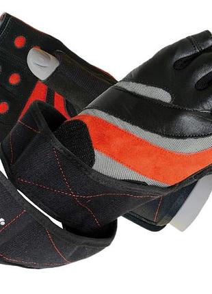 Перчатки для фитнеса madmax mfg-568 extreme 2nd edition black/red l