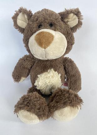 Новая мягкая плюшевая игрушка мишка медведь коричневый медвежонок nici мʼяка плюшева іграшка ведмідь ведмедик ведмежа