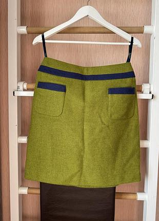 Вовняна спідниця міні