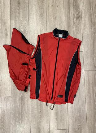 Веловетровка трансформер веложилет, велокуртка gonso