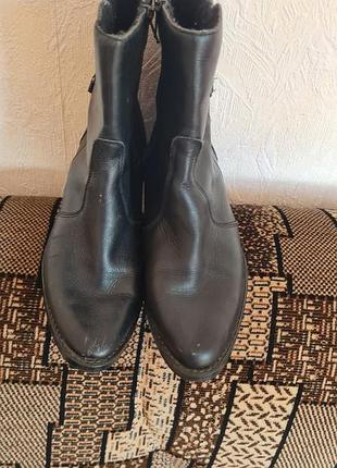 Шкіряні зимові  козаки