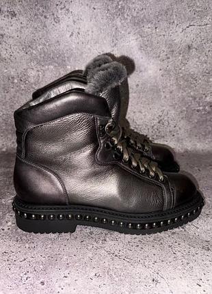 Santoni studded hiking boot (жіночі зимові преміальні черевики сантоні