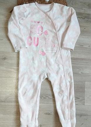 Тепла піжама флісовий чоловічок 18-24 міс.