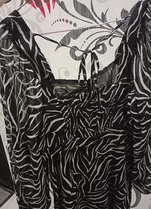 Платье в принт зебры 7