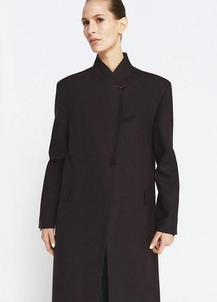 Пальто-сюртук с шерстью zw collection limited edition