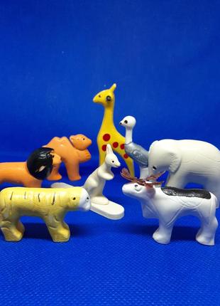 Набір зоопарк срср тамбовський бакелітові іграшкові радянські фігурки тварини лот