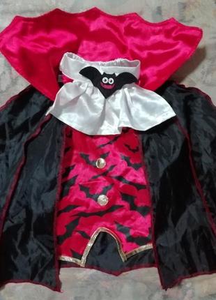 Карнавальный костюм манишка и накладка дракулы на 1-2года