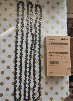 Ланцюг для пили tallox 3/8" 9,32 мм 52 tg 35 см 3шт