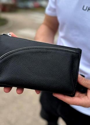 Поясна бананка унісекс 14х25х8, сумка конверт для телефону та документів td-54928 чорна