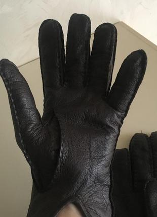 Винтажные кожаные перчатки бренд kruse в стиле  roeckl - ручная работа4 фото