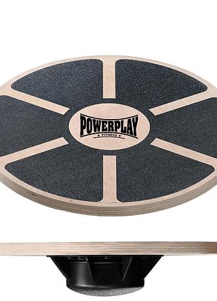 Балансировочная платформа powerplay pp_4417 круглая, деревянная