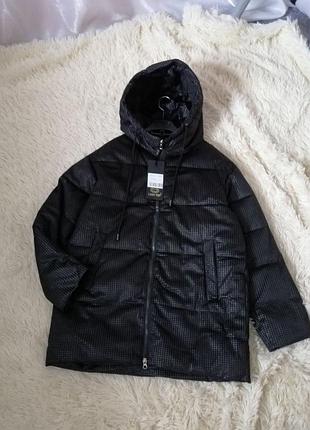 Куртка велюр лазерка з капюшоном