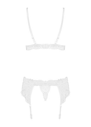 Obsessive 810-seg-2 3 pcs set white s/m 6