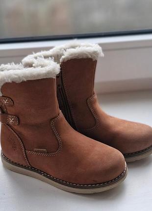 Дитячі зимові нубукові чоботи для дівчинки