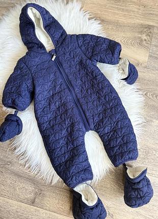 Стильний стьобаний демісезоний комбінезон