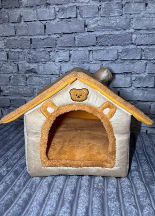 Мягкая будка для котов/маленьких собак | новая| теплая хижинка