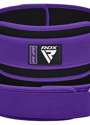 Пояс для тяжелой атлетики rdx rx5 double belt неопреновый purpel s