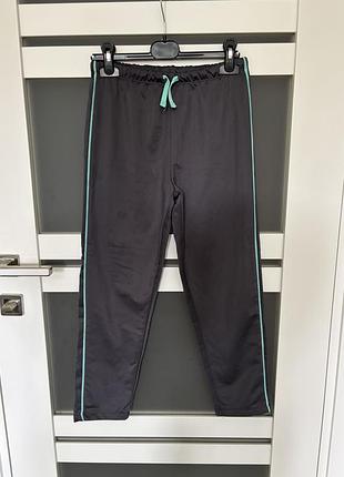 140 зріст 9-10 років сірі еластичні спортивні штани для дівчинки та хлопчика прямі на резинці