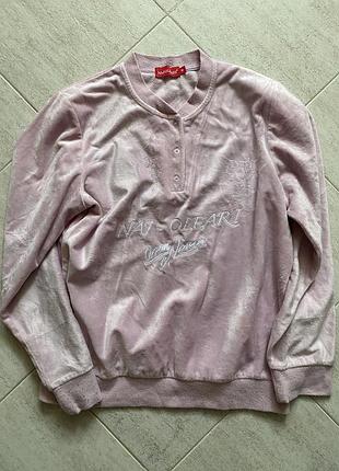 Рожевий домашній теплий костюм