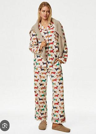 Тепла піжамка 💯% хлопок ,жіноча фліс.