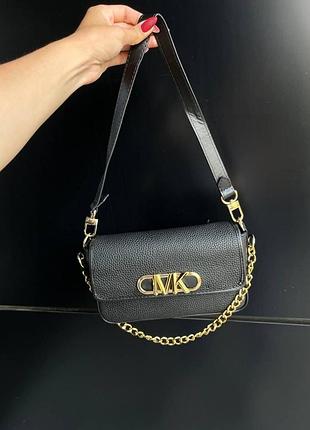 Michael kors parker shoulder bag black