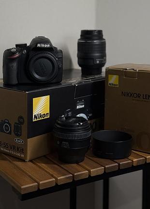 Фотоапарат nikon d3200 18-55mm vr kit повний комплект