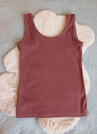 Майка в рубчик, размер м