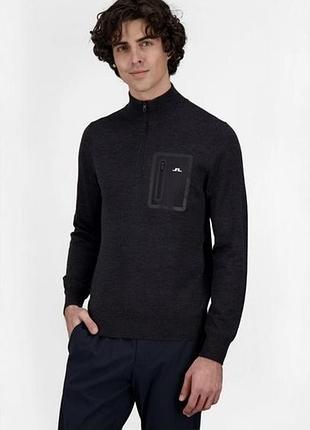 Фірмовий вовняний светр j lindeberg dylan golf knit sweater