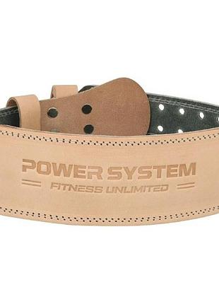 Пояс для тяжелой атлетики power system ps-3000 power natural кожаный s