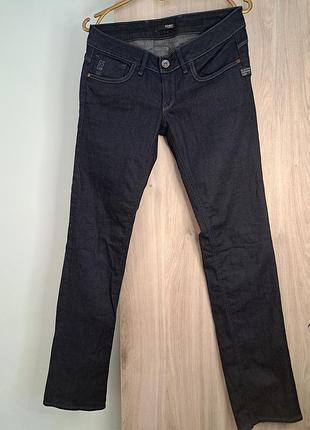 Женские джинсы g-star raw attacc straight w29 l32 низкая посадка