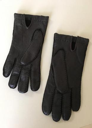 Винтажные кожаные перчатки бренд kruse в стиле  roeckl - ручная работа3 фото