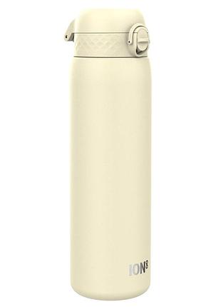 Пляшка для води металева ion8 1200 мл. stainless steel , creamy white
