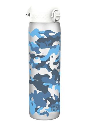 Пляшка для води ion8 1000 мл. bpa free, times to drink, (еко пляшка) bpa free, camo
